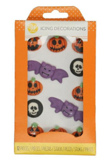 Wilton - Kakepynt halloween royal icing 12 stk