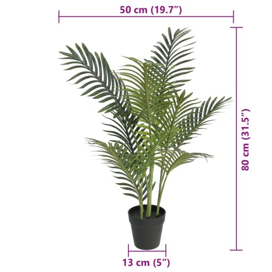Kunstig palmetre grønn 80 cm PP Kunstig palmetre grønn 80 cm PP