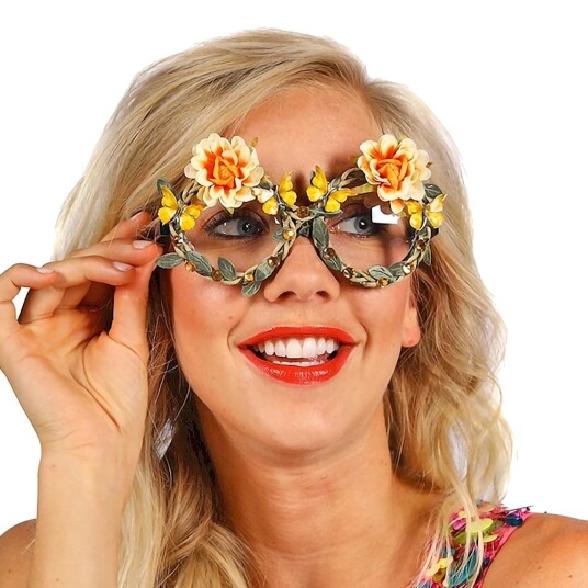 Thetru B.v. Briller Blomster Oransje One size 3088-1200-0ONE