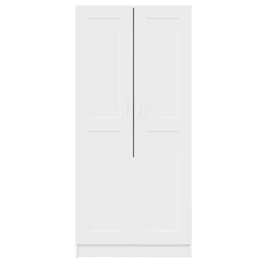 vidaXL Garderobe hvit 82,5x51,5x180 cm sponplate