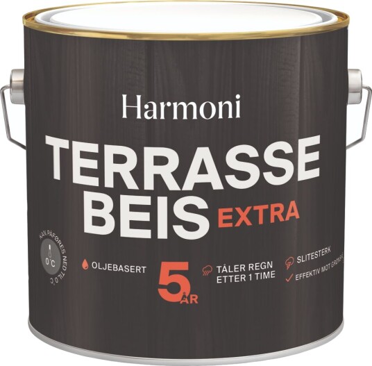 Harmoni Terrassebeis Extra Gul Base 2.7l Harmoni Terrassebeis Extra Gul Base 2.7l