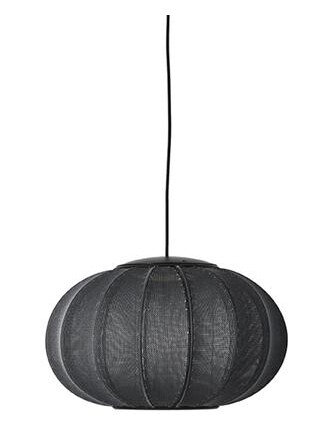 Made By Hand Knit-Wit Oval Taklampe Ø45 Sort LED