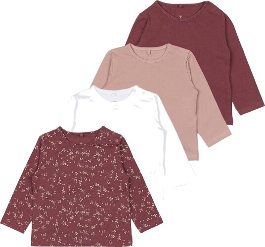The New Genser - TnsbBaby - 4-pack - Knust Berry - The New - 74 - Genser Beige Bordeaux Hvit Lilla Rosa