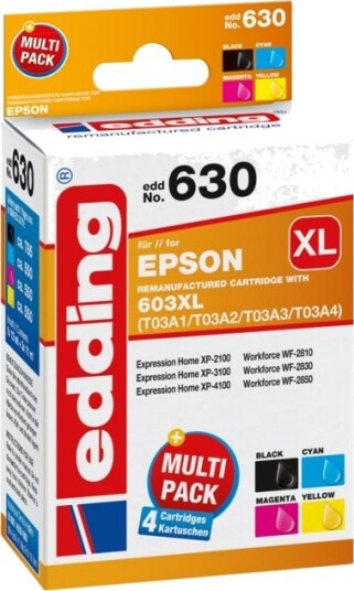 Edding Edd 630 Sort Fiolblå Gult 12 Ml 11 Ml 4 Stykker 785 Sider Multipakke Edding Edd 630 Sort Fiolblå Gult 12 Ml 11 Ml 4 Stykker 785 Sider Multipakke
