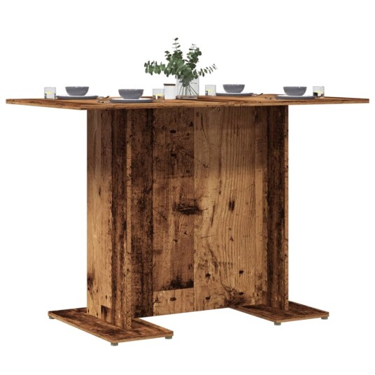 Spisebord gammelt tre 110x60x75 cm konstruert tre 8721158434036