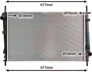 VAN WEZEL 18002336 Radiator motorkjøling