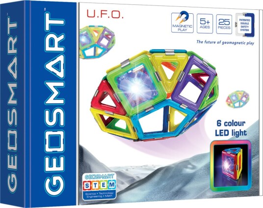 GeoSmart UFO, Magnetisk Byggesett - 25 Deler - 5+ År