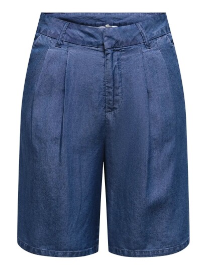 ONLY Onlcharis Life Bermuda Shorts Wvn Cc   Blue   S