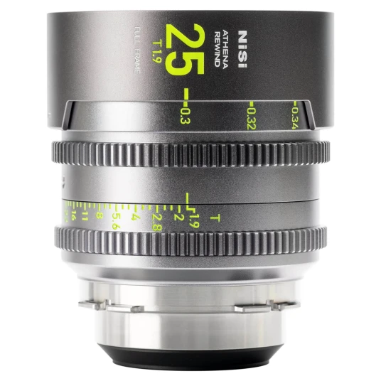 NiSi Athena Prime Rewind 25mm T1.9 Cine Lens. PL Mount