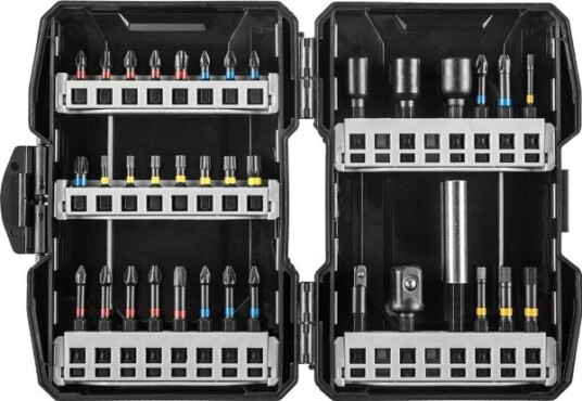 Graphite 36 Delt Slagbitssett med Adapter for Torx og Pozidriv
