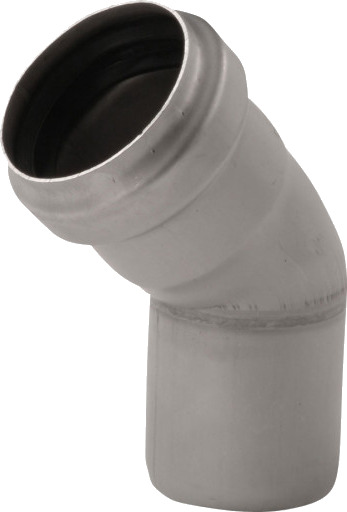 ACO 50 mm 45° avløpsalbue i rustfritt stål AISI 304