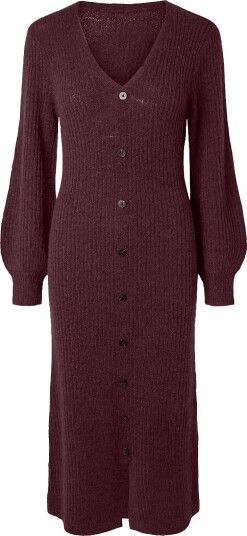 YAS | Yasdolly Ls Long V-Neck Knit Dress S. | L