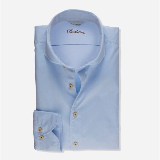 Stenströms Fitted Body Sport Shirt - Light Blue M Stenströms Fitted Body Sport Shirt - Light Blue M