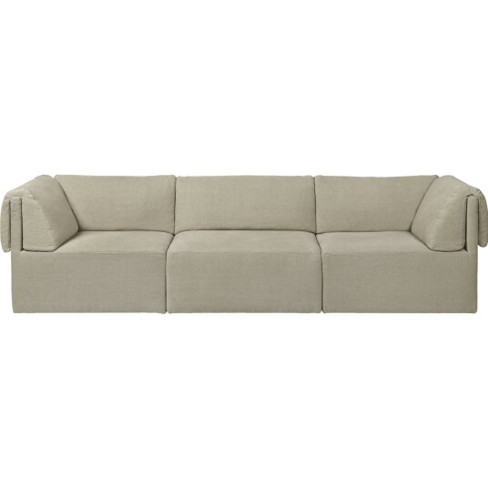 Gubi Wonder Sofa 3 Seters Med Armlener PG2 Bel Lino G077/13 LC