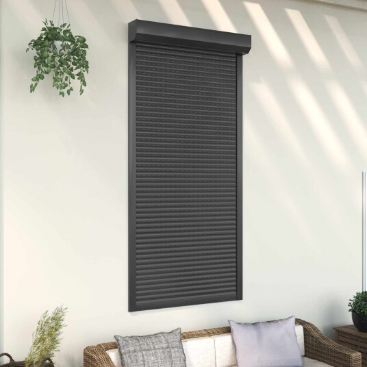Rullegardin Antrasitt 100 x 210 cm Aluminium og Polyuretan