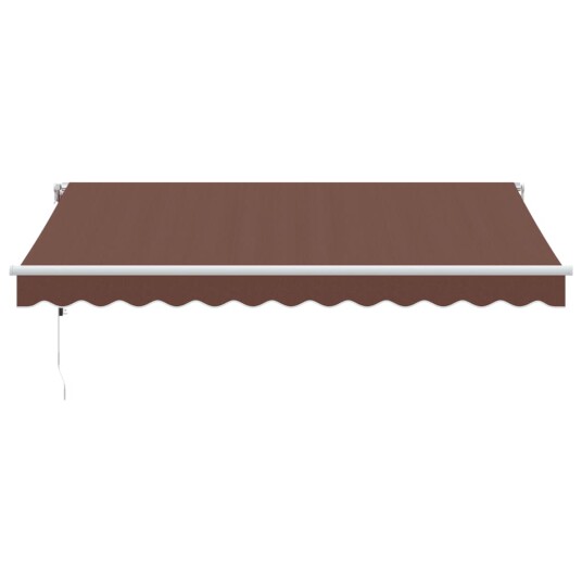 Automatisk uttrekkbar markise brun 350x250 cm