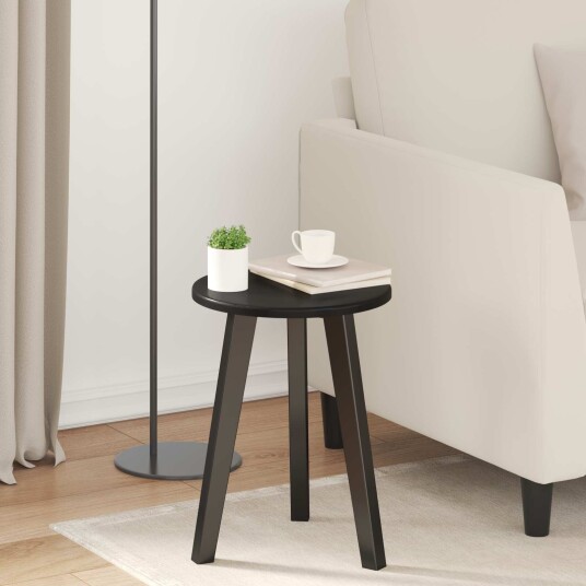 vidaXL Bordplate Ø 30 x 1,5 cm Rund Konstruert tre Svart vidaXL Bordplate Ø 30 x 1,5 cm Rund Konstruert tre Svart