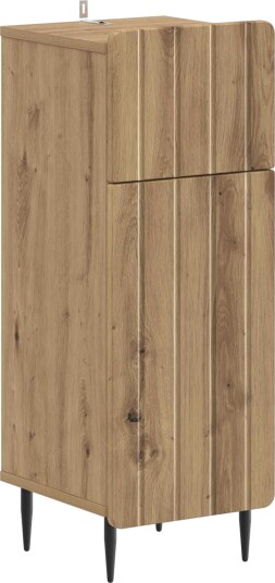 vidaXL Baderom Oppbevaringsskap ZWOLLE Artisan eik 30 x 31 x 79,5 cm