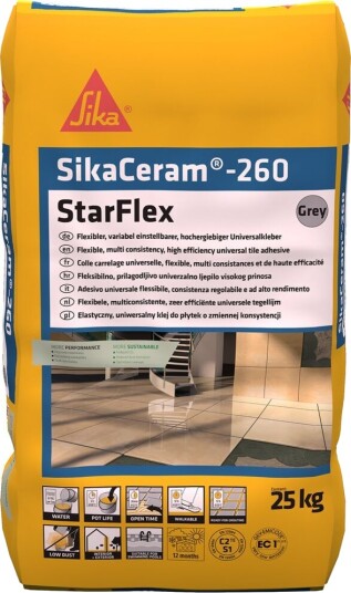 Sika Flislim 260 Starflex Premium 20kg Støvredusert