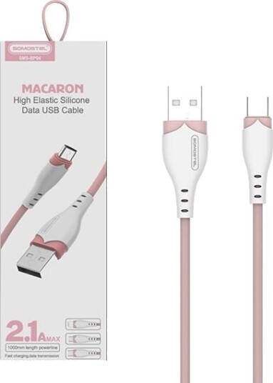 Somostel Usb-Kabel Usb-A Til Usb-C 1,2 M Rosa (28263)
