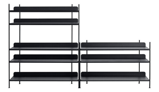 Muuto Compile configuration 7 hyllesystem Black Muuto Compile configuration 7 hyllesystem Black