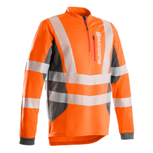 Husqvarna T-Shirt Technical High Viz Long Sleeve En20471 - T-Shirt Technical High Viz Long Sleeve En20471