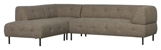 WOOOD Lloyd Sofa m. chaiselong, Venstre, Mørk brun Melange Unoliving WOOOD Lloyd Sofa m. chaiselong, Venstre, Mørk brun Melange Unoliving