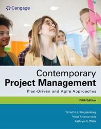 Contemporary Project Management Av Timothy (Xavier University) Kloppenborg, Kathryn (Tecnol Gico De Monterrey Campuses In Guadalajara And Quer Taro Me
