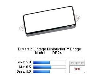 Dimarzio Dp241n Pickup Vintage Minibucker/bridge Nickel