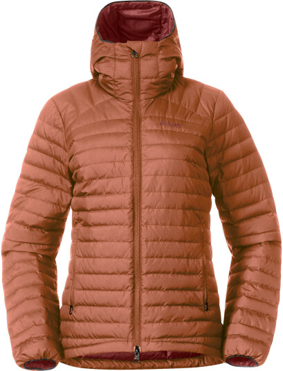 Bergans Of Norway Lava Light Down Jacket W/hood Dame Terracotta L