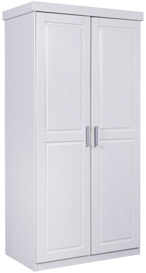 Magnus garderobeskap 2 dørs bredde 95 cm, høyde 190 cm hvit.