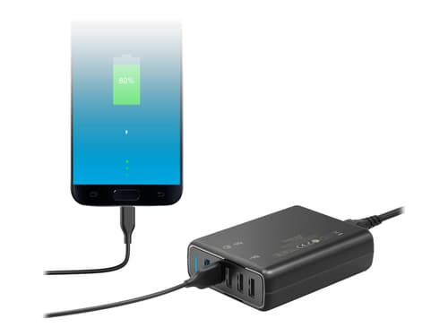 Anker Powerport 5 Dual Qc 3.0 63 Watt Usb-a Svart