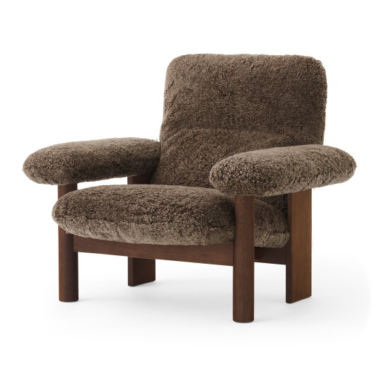 Audo Copenhagen Brasilia Lounge Chair Dark Stained Oak / Sheepskin Root Audo Copenhagen Brasilia Lounge Chair Dark Stained Oak / Sheepskin Root