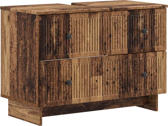 vidaXL Baderomsvaskeskap EDE Gammelt tre 82 x 41 x 59 cm