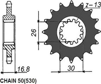 Kjededrev SUNSTAR 522-15