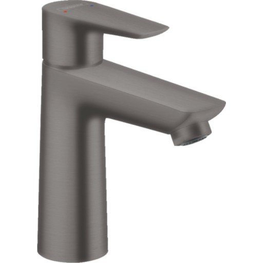 Hansgrohe Talis E servantbatteri 110 Uten bunnventil, Børstet Sort Krom Hansgrohe Talis E servantbatteri 110 Uten bunnventil, Børstet Sort Krom