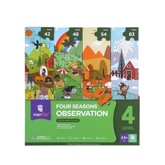 mierEdu Puzzle 42-48-54-63 pcs Level 4 Four Seasons Observation ME644