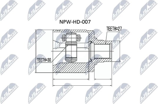 Nty Drivknute drivaksel NTY NPW HD 007