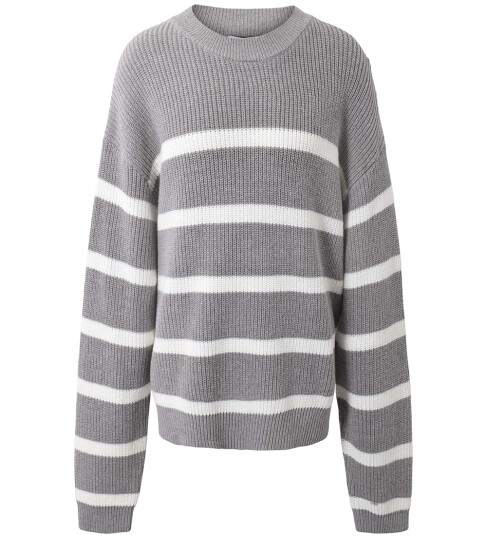 Hound Genser Strikk Stripe Strikk Grey 14 år 164 Genser Grå