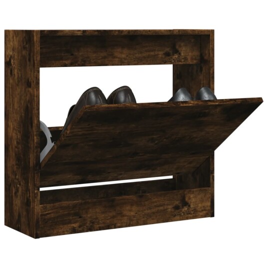 Skoskap røkt eik 60x21x57 cm konstruert tre 8721012381223