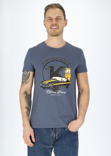 Car Logo Tee Denim Blue Melange L T Shirts Car Logo Tee Denim Blue Melange L T Shirts