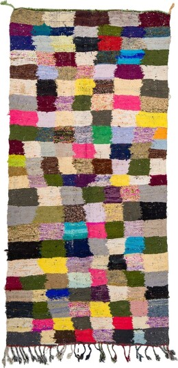 Marokkansk Boucherouite teppe 135 x 275 cm Størrelse: 135 x 275 cm