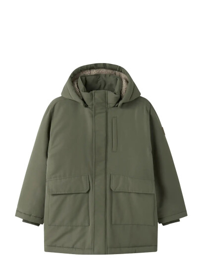 name it Nkmmarlow Parka Jacket Pb Khaki green 164