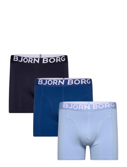 Björn Borg Organic Cotton Stretch Boxer 3P Blue XXL Björn Borg Organic Cotton Stretch Boxer 3P Blue XXL