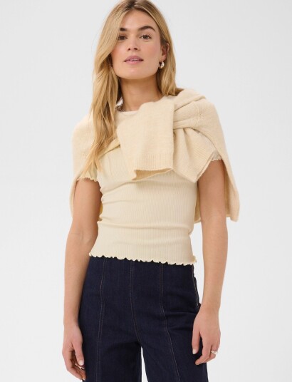 Saint Tropez Olaliasz Ss T Shirt   Cream   M