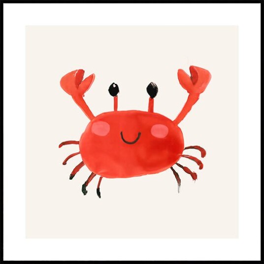 Merel Takken Crabs Up Plakat Plakat / 70x70cm 