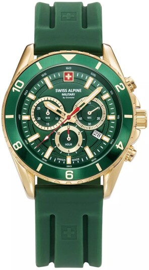 Swiss Alpine Military Herreklokke 7034.9814 Sierra Grønn/Gummi Ø43