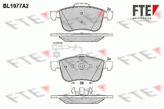 Bremseklosser FTE 9010567 Bremseklosser FTE 9010567