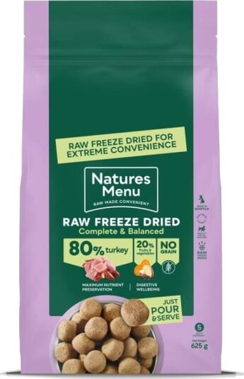 Natures Menu Dog Freeze Dried Kalkun 625g
