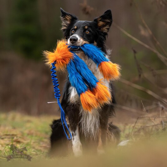 Doggie-Zen Doggie-Zen Elastisk Blekksprut Hundeleke I Fuskepels 70Cm